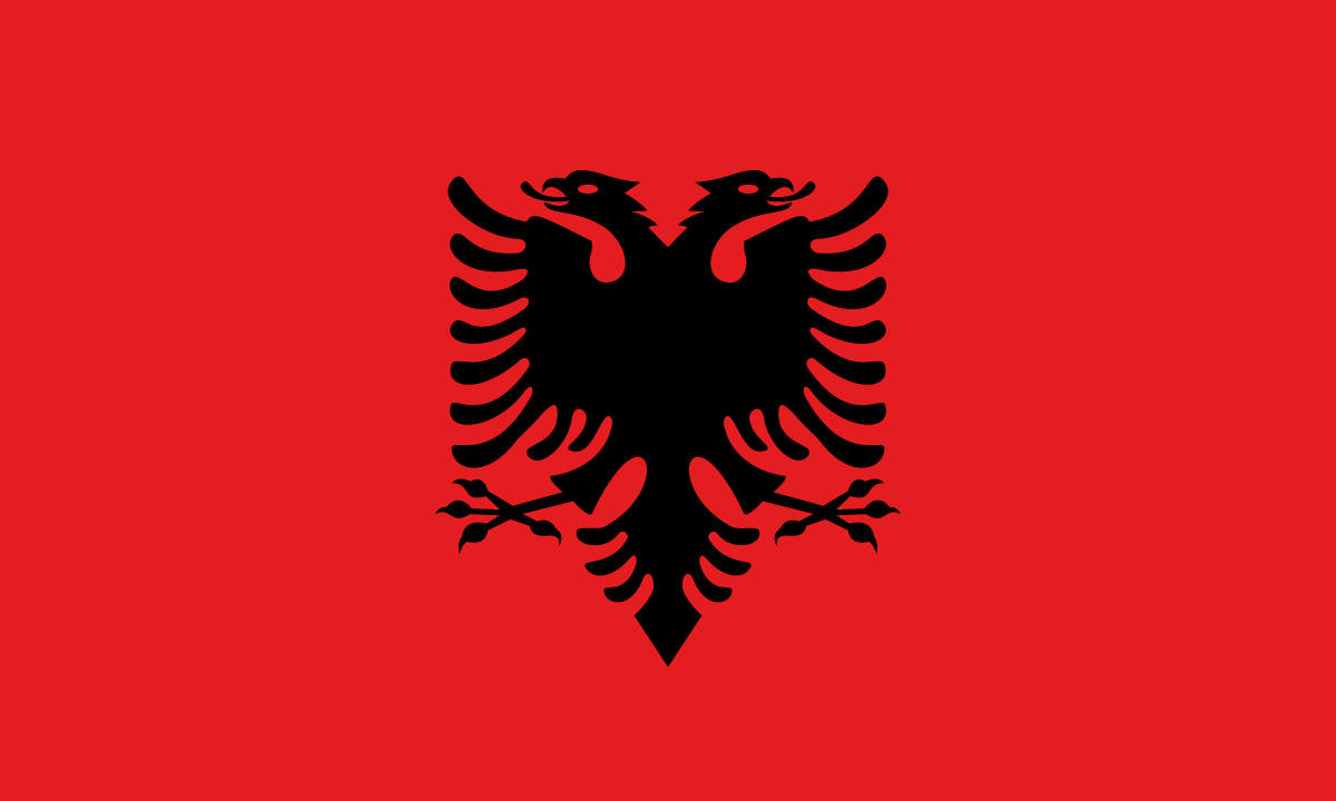 アルバニアの国旗 ヨーロッパ 世界の国旗 デザインから世界を学ぼう