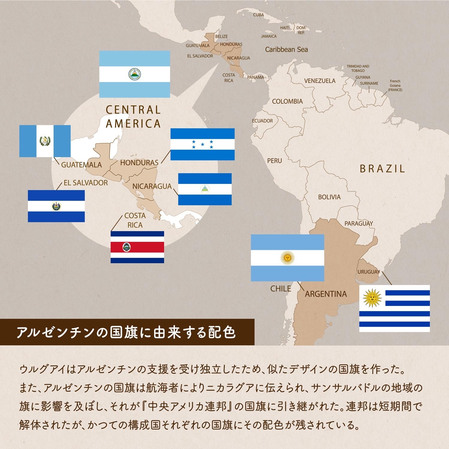 同じ配色の国旗 その理由は ラテンアメリカ編 国旗のデザインを学ぼう 世界の国旗 デザインから世界を学ぼう 同じ配色の国旗 その理由は ラテンアメリカ編 国旗のデザインを学ぼう 世界の国旗 デザインから世界を学ぼう
